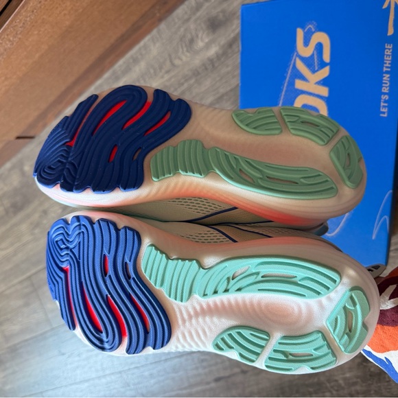 Brooks Women's Glycerin 22 in White/Limpet Shell/Amparo Blue 8.5 wide running - Picture 2 of 3